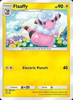 Flaaffy card in English