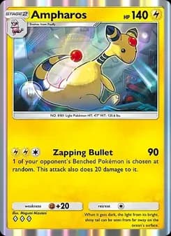 Ampharos card in English
