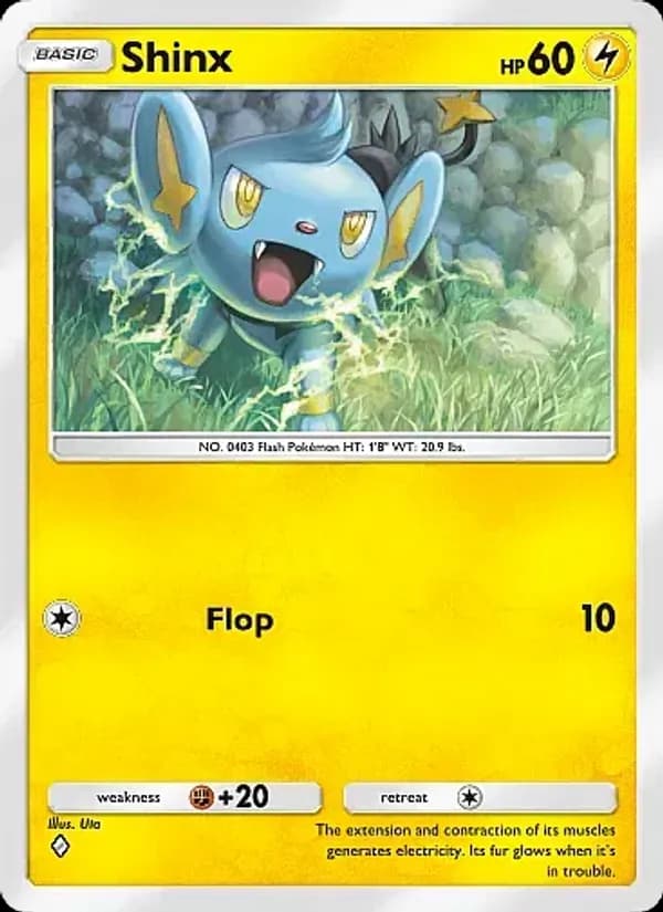Shinx card in English