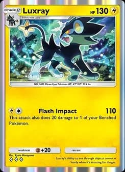 Luxray card in English