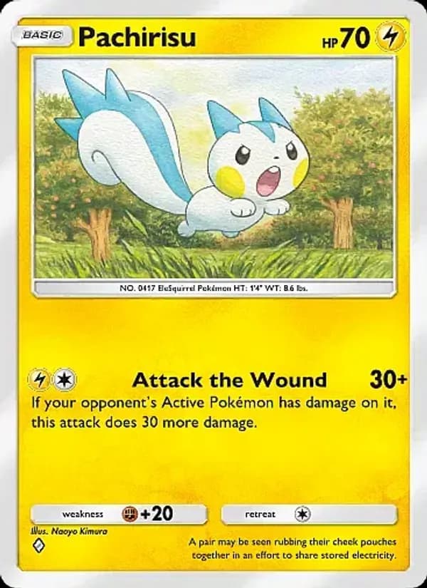 Pachirisu card in English
