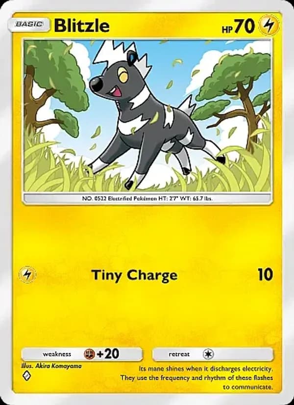 Blitzle card in English