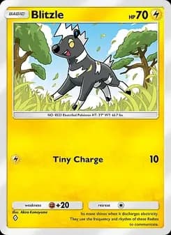 Blitzle card in English