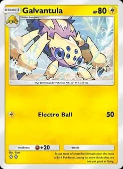 Galvantula card in English