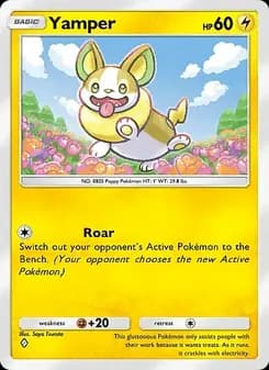 Yamper card in English