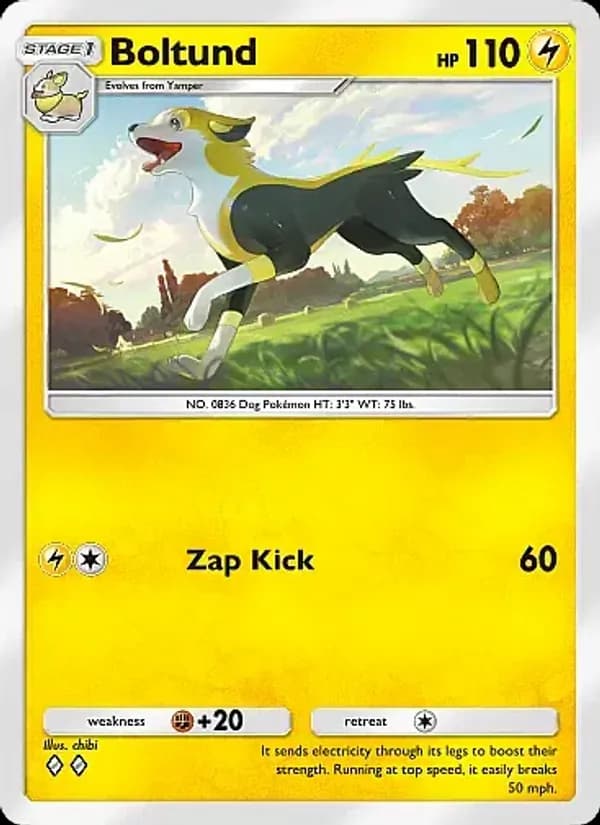 Boltund card in English