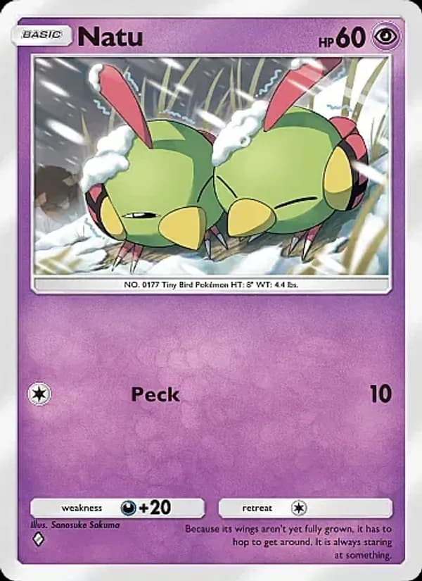 Natu card in English