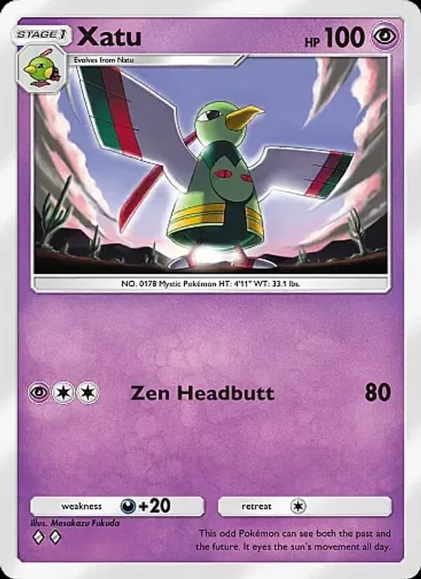Xatu card in English