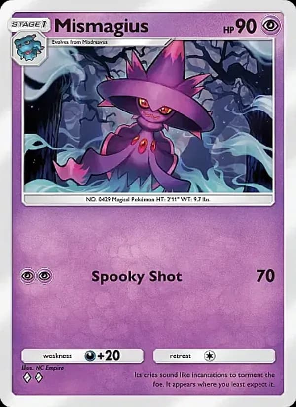 Mismagius card in English
