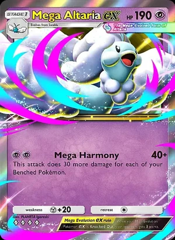 Mega Altaria ex card in English