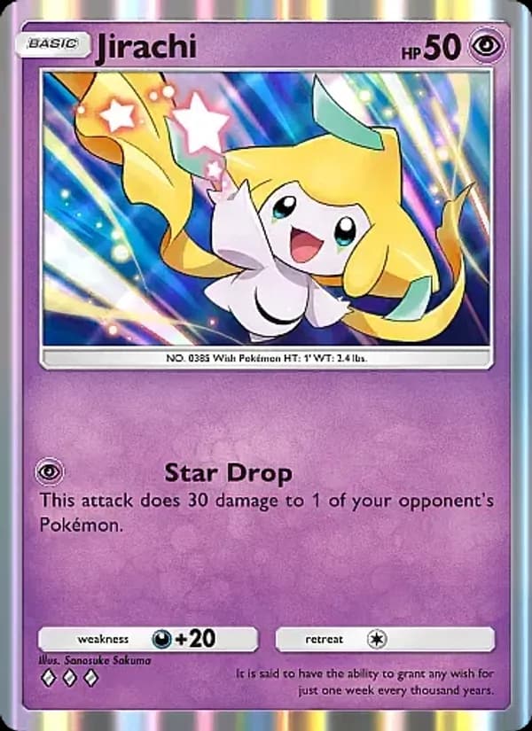 Jirachi card in English