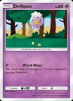 Drifloon card in English