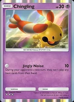Chingling card in English