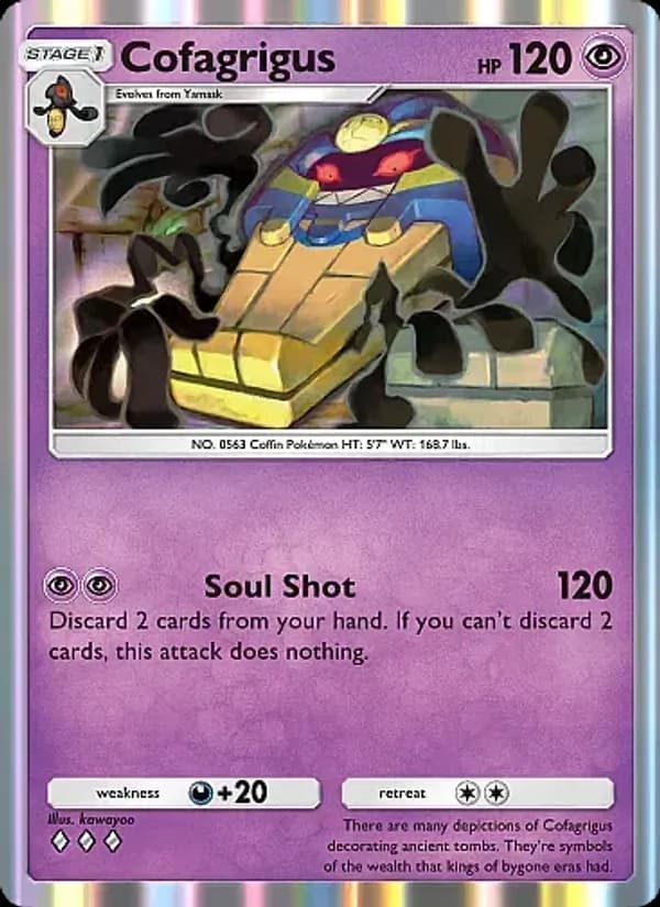 Cofagrigus card in English