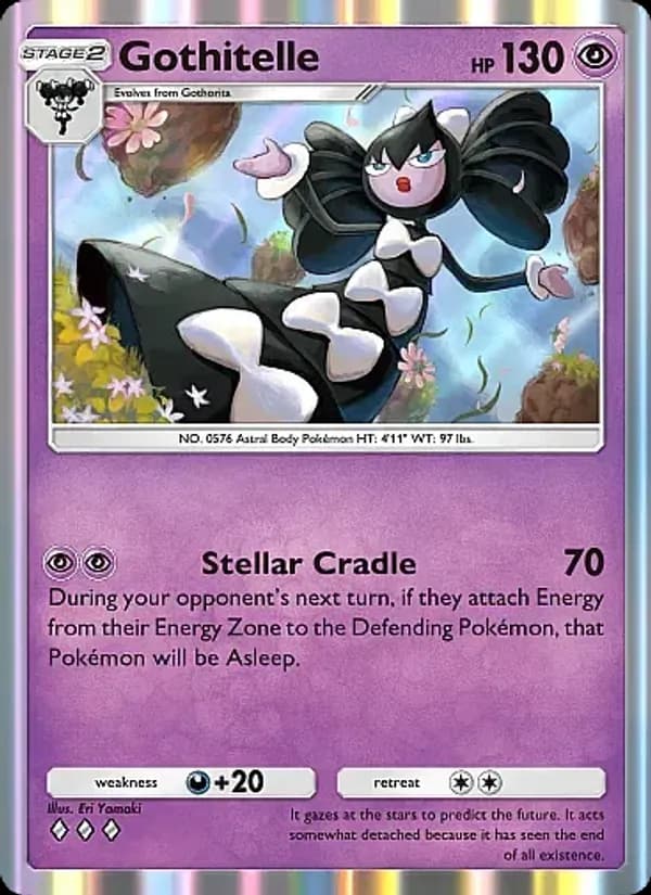 Gothitelle card in English