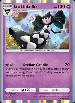Gothitelle card in English