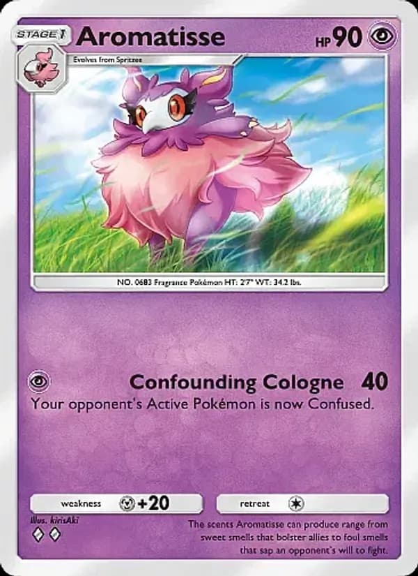 Aromatisse card in English