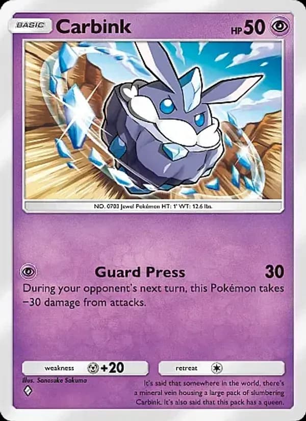 Carbink card in English