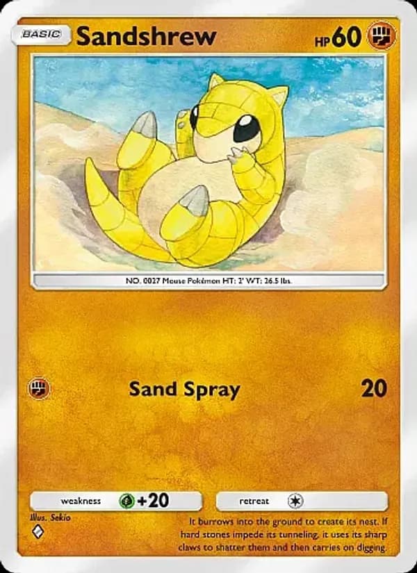 Sandshrew card in English