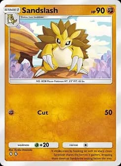 Sandslash card in English