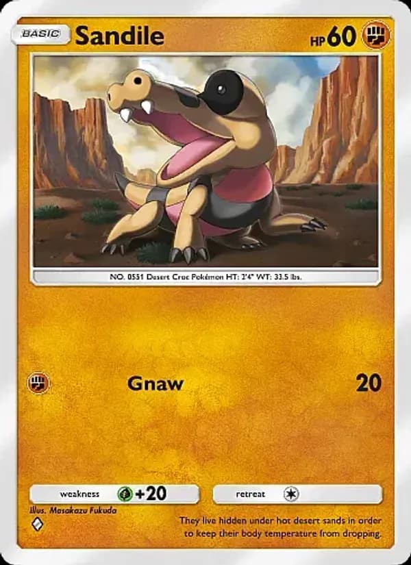 Sandile card in English