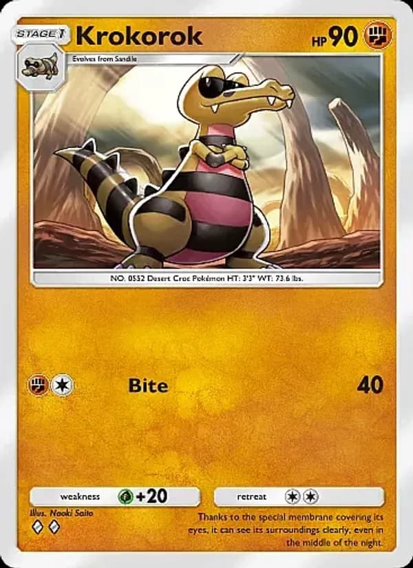 Krokorok card in English