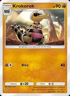 Krokorok card in English