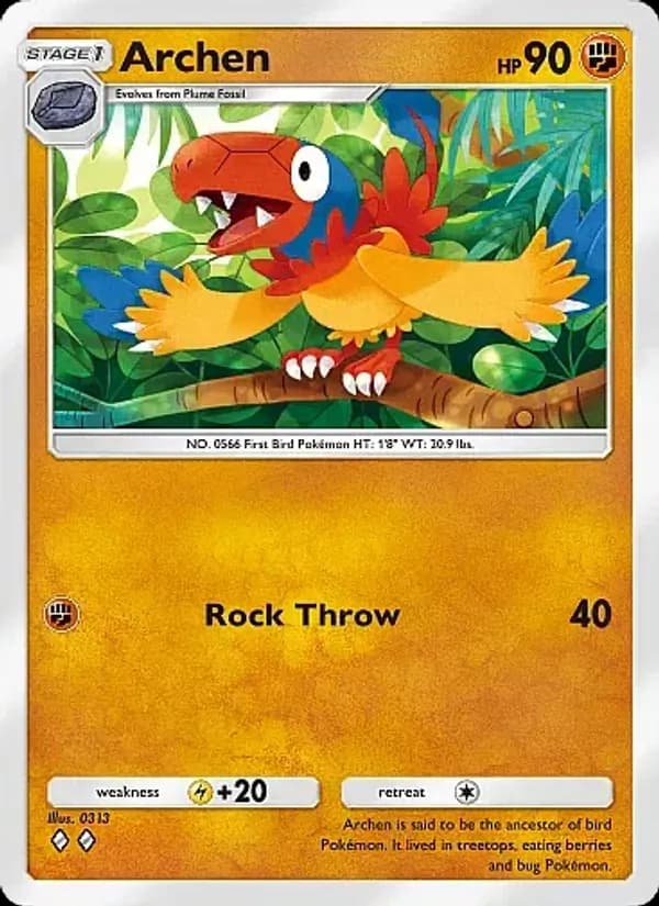 Archen card in English