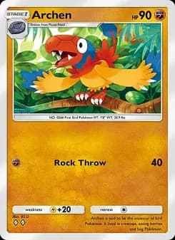 Archen card in English