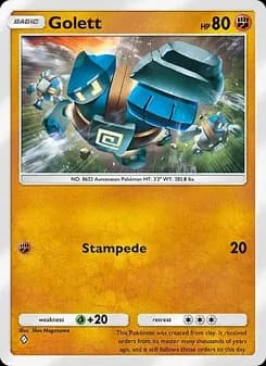 Golett card in English