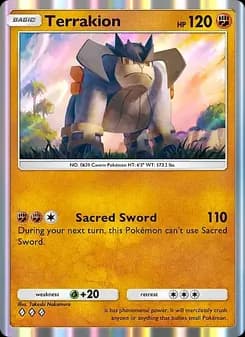 Terrakion card in English