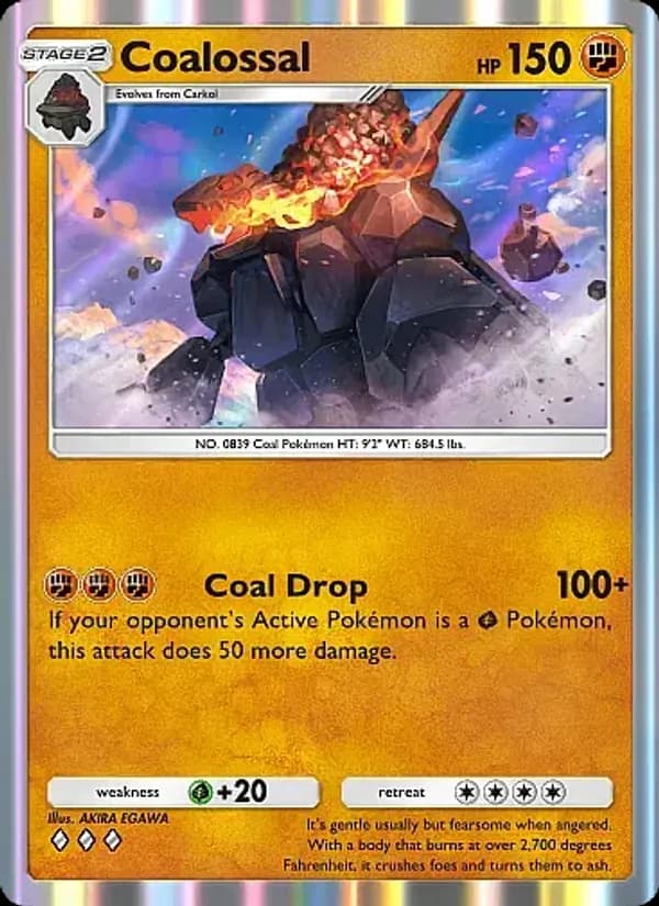Coalossal card in English