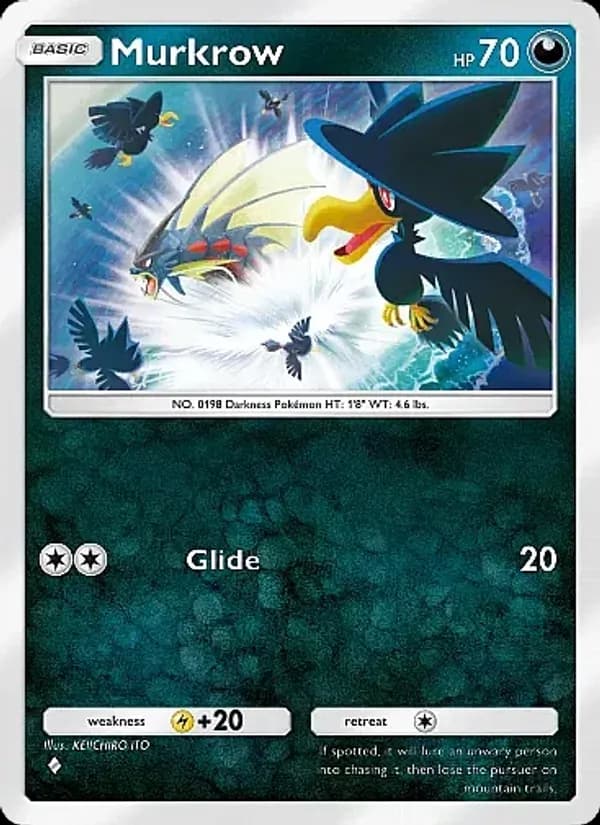 Murkrow card in English