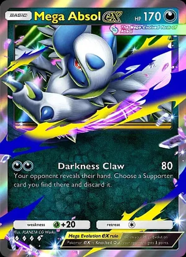 Mega Absol ex card in English