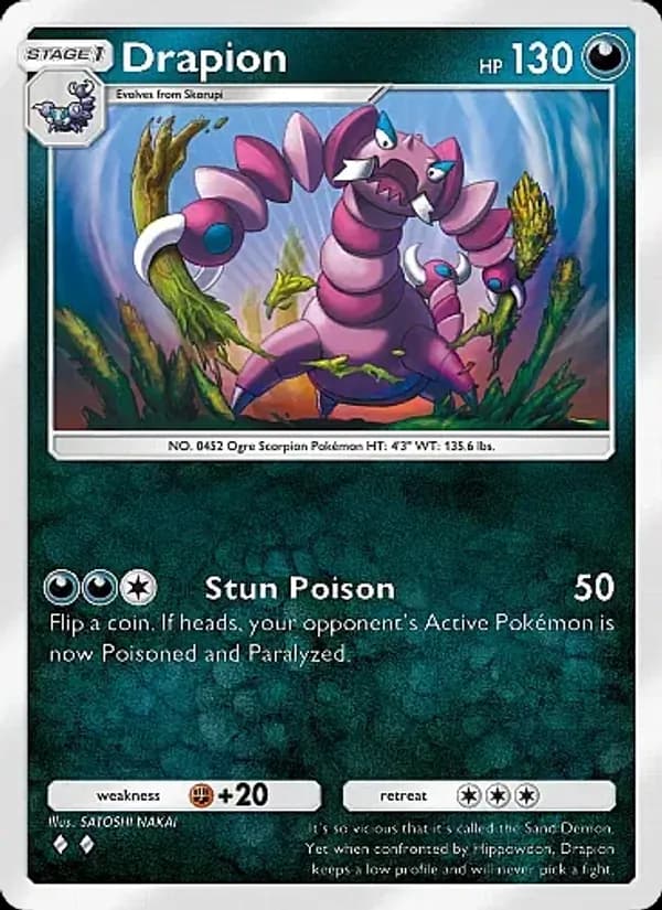Drapion card in English