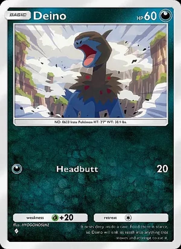 Deino card in English