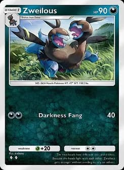 Zweilous card in English