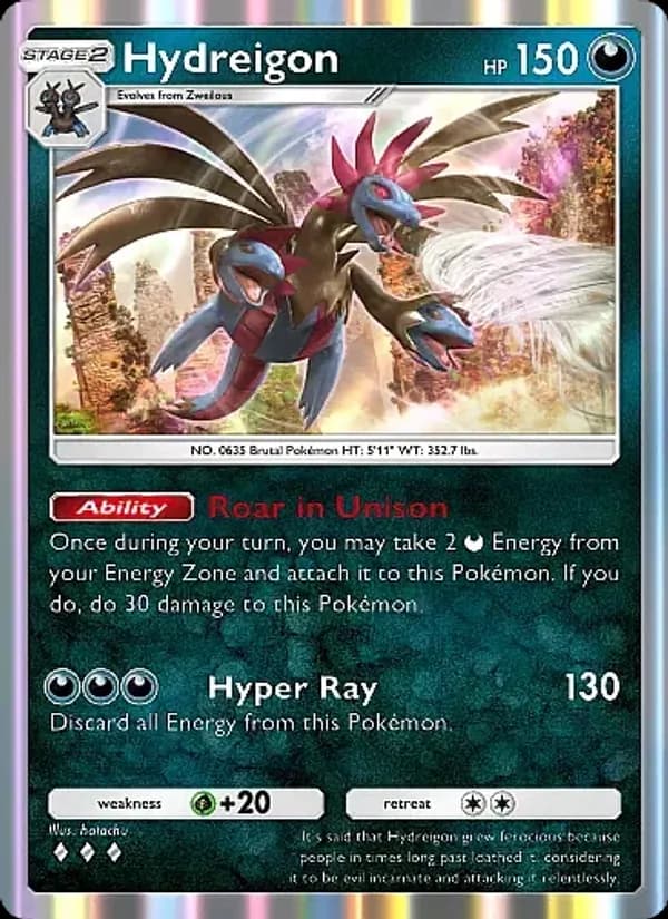 Hydreigon card in English