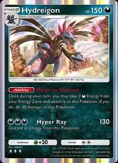 Hydreigon card in English