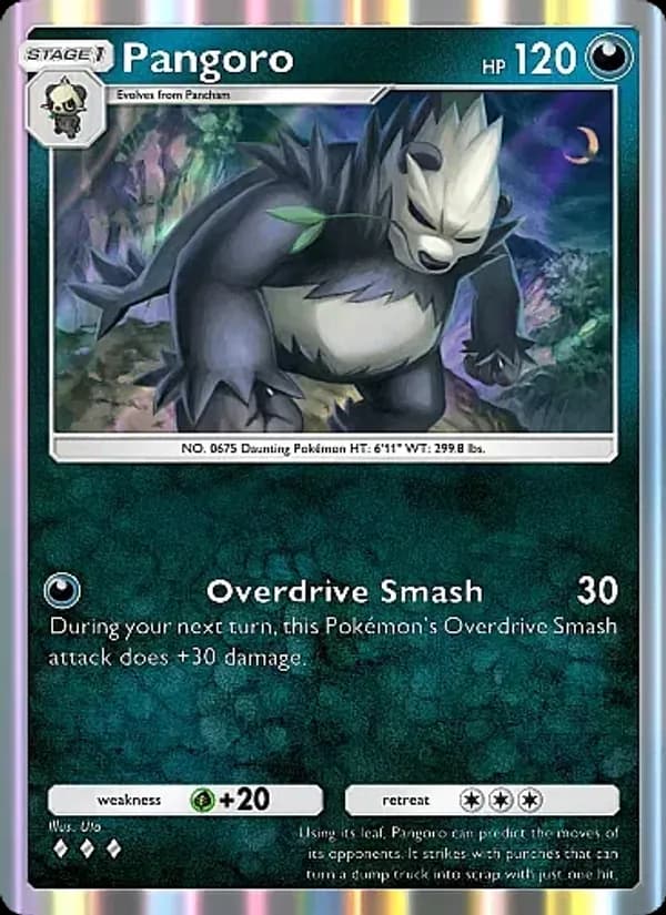 Pangoro card in English