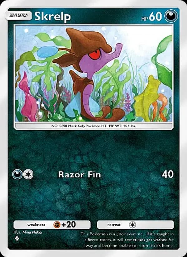 Skrelp card in English