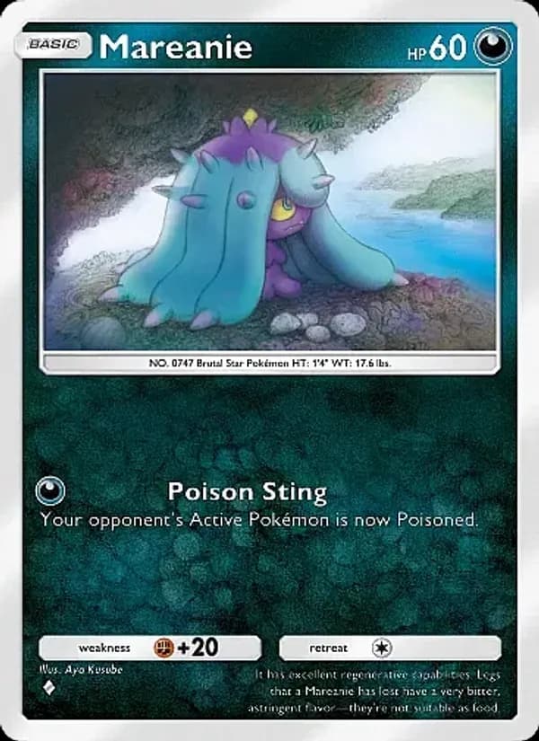 Mareanie card in English