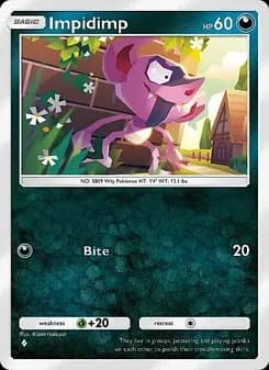 Impidimp card in English
