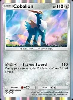 Cobalion card in English