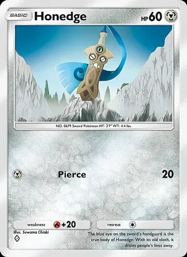 Honedge card in English