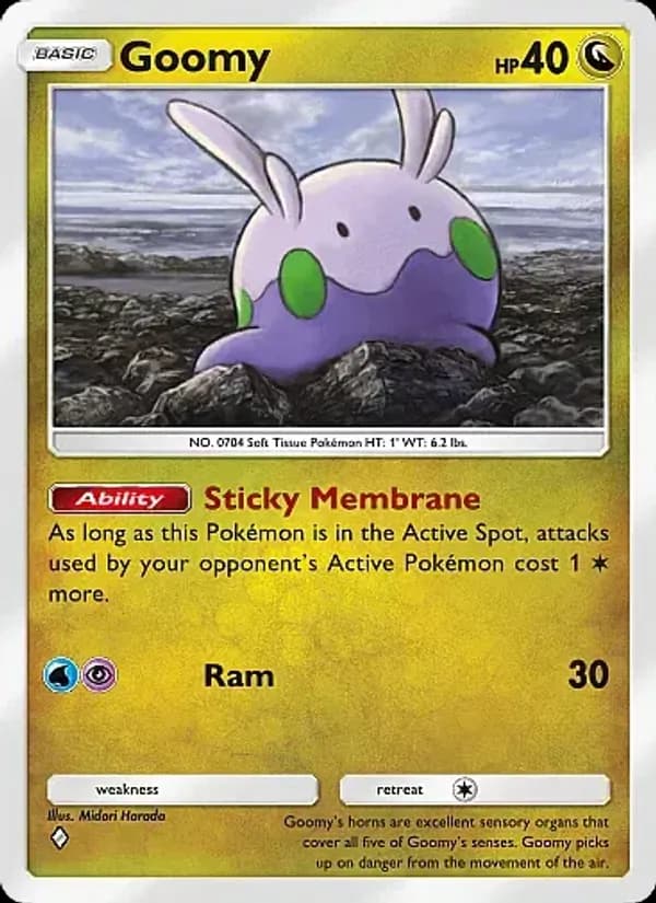 Goomy card in English