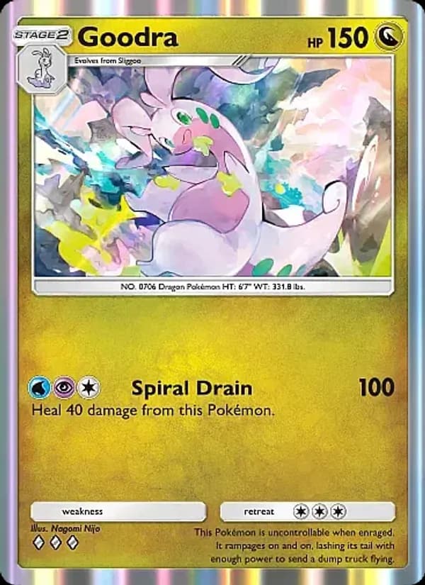Goodra card in English