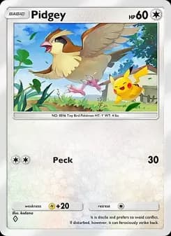 Pidgey card in English
