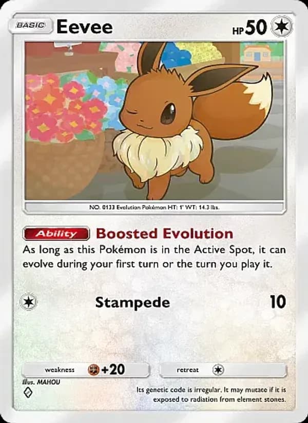 Eevee card in English