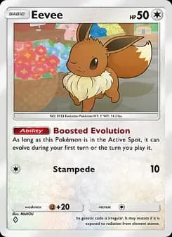 Eevee card in English